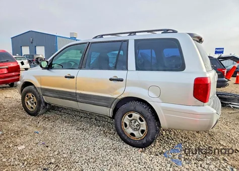 2005 Honda Pilot Lx from USA, damaged, VIN 2HKYF18145H544466